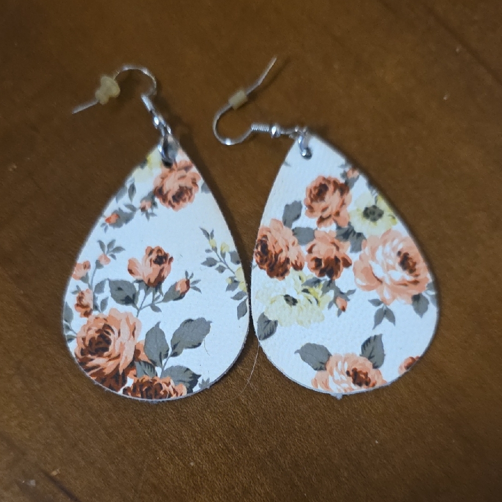 Floral Teardrop Earrings